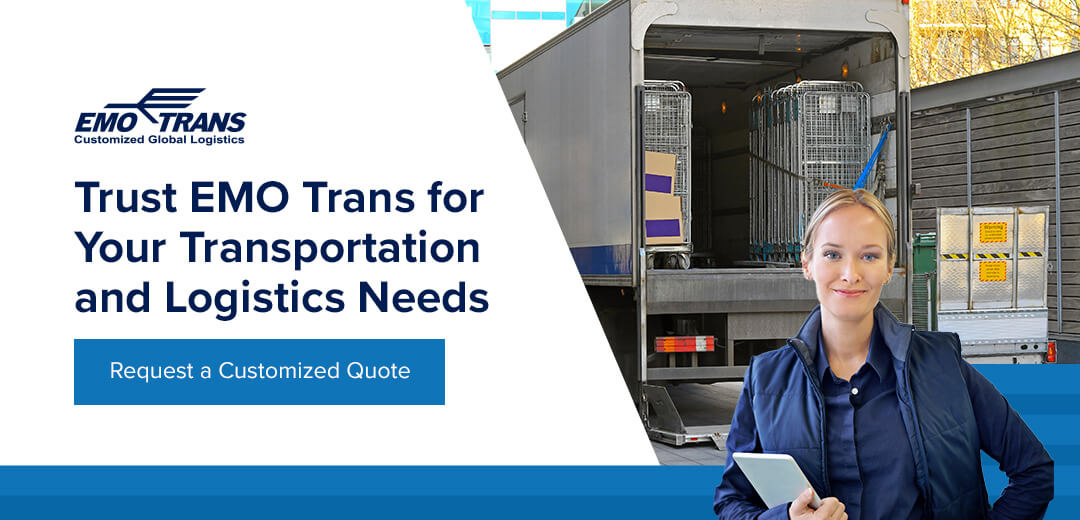 Trust EMO Trans for Your Transportation and Logistics Needs