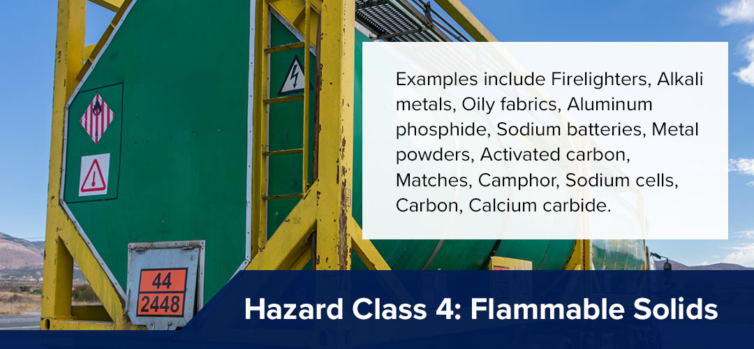 Examples of hazard class four